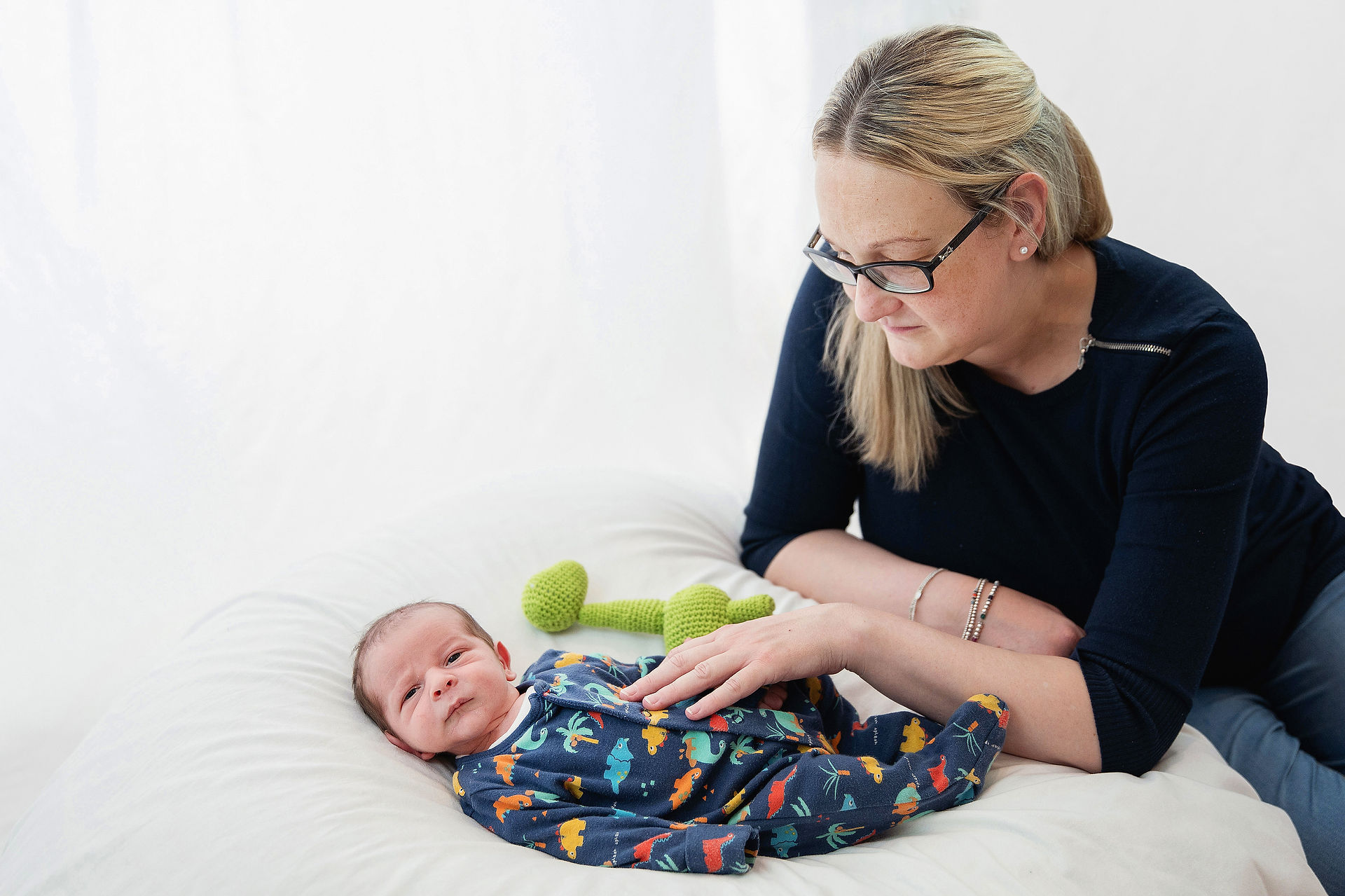 newborn photoshoot mother and baby
