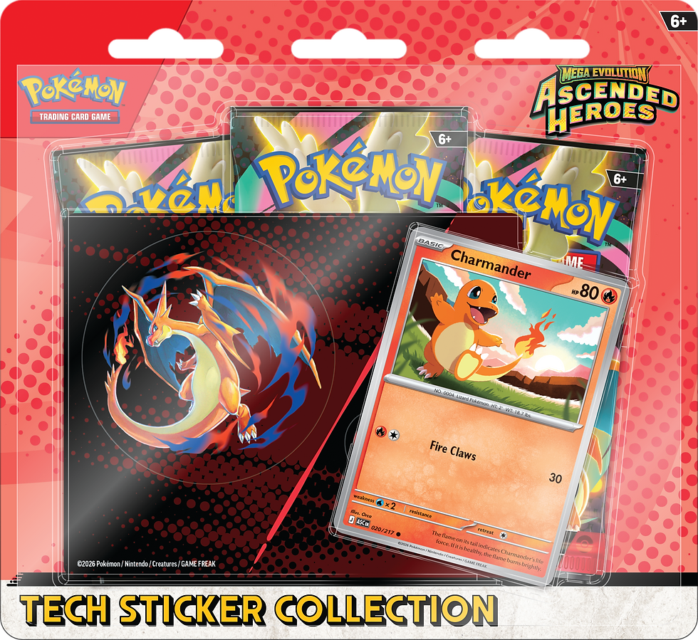 Pokémon Ascended Heroes Tech Sticker Collection Charmander