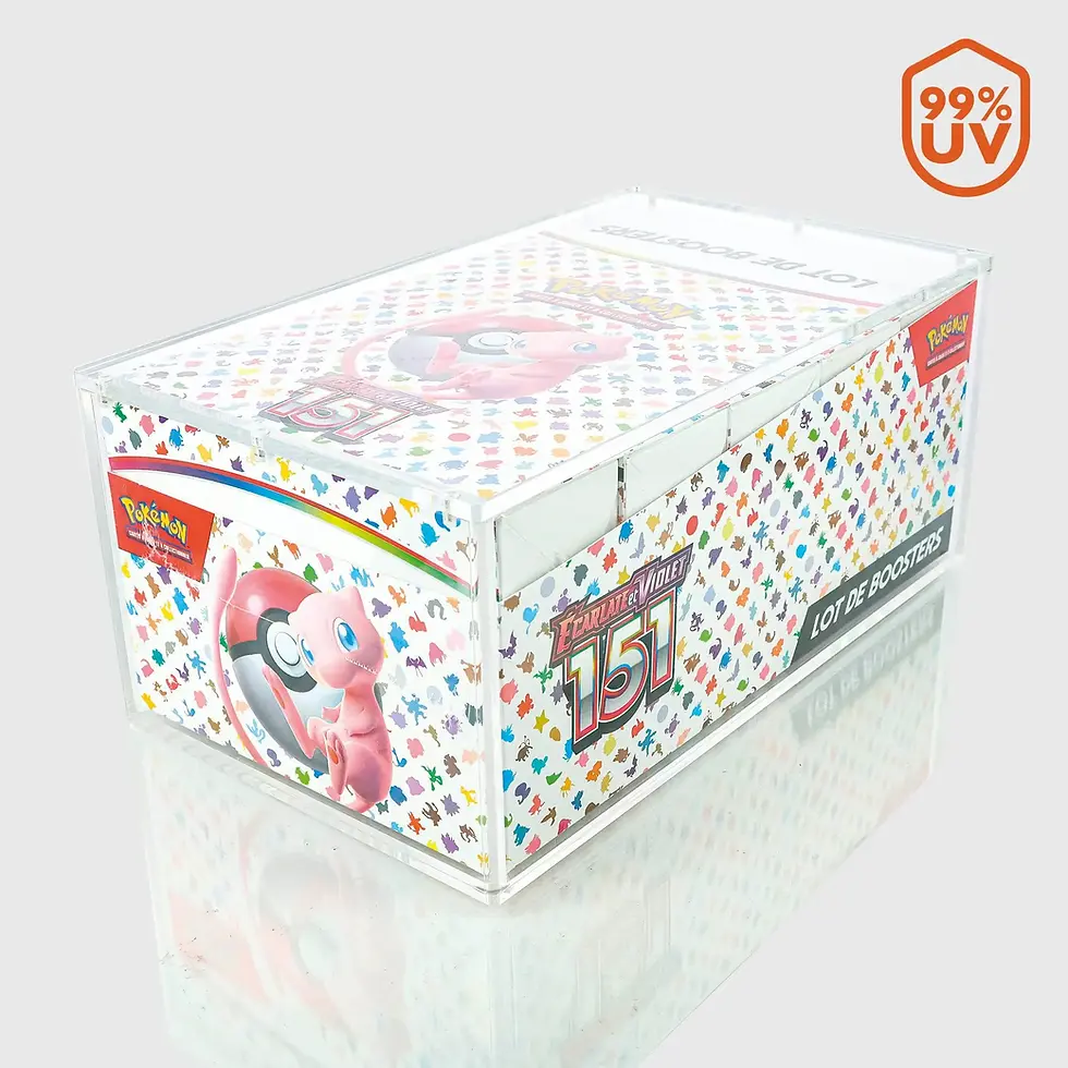 Phoenix Shield Acrylic Magnetic Case Pokémon Booster Bundle Display