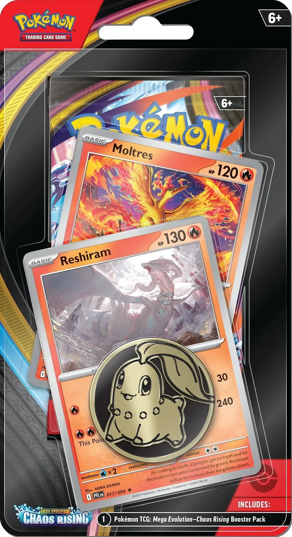 Pokémon Chaos Rising Checklane Blister Reshiram