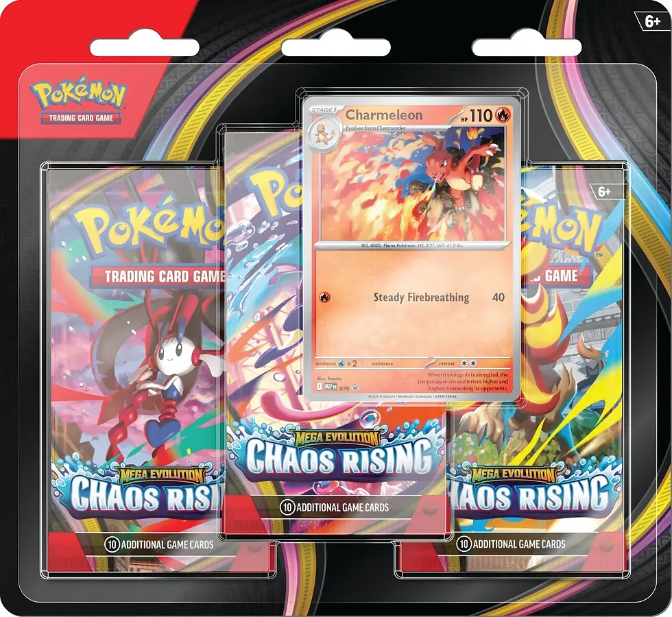 Pokémon Chaos Rising 3-Pack Blister Charmeleon