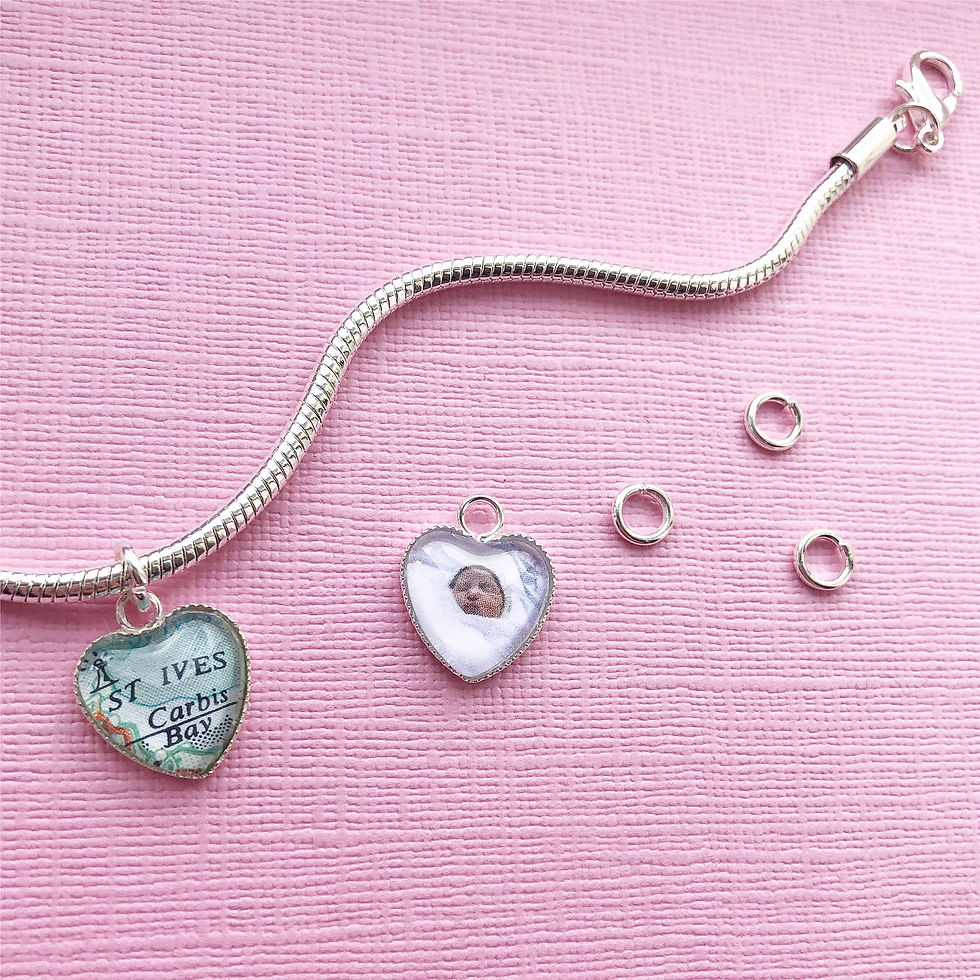 Thumbnail: Personalised Memory Charm: Miniature Heart Charm