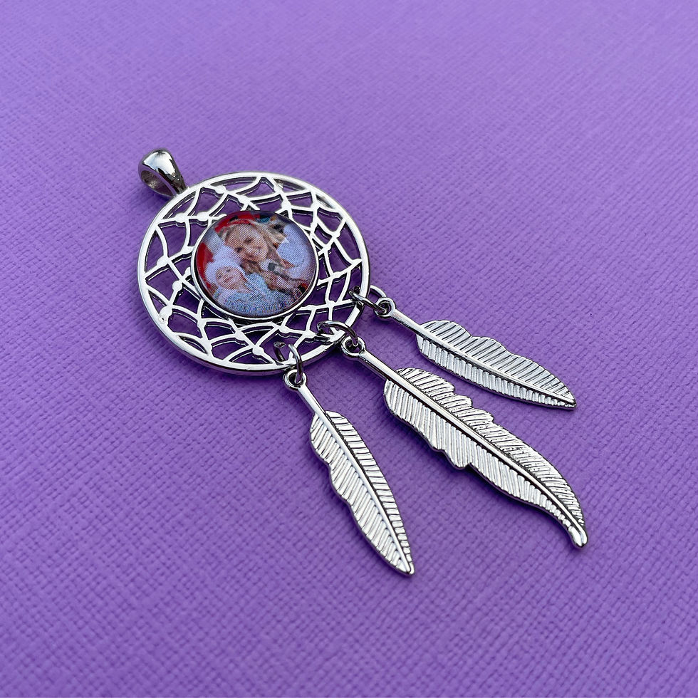 Thumbnail: Personalised Memory Charm: Dreamcatcher Charm