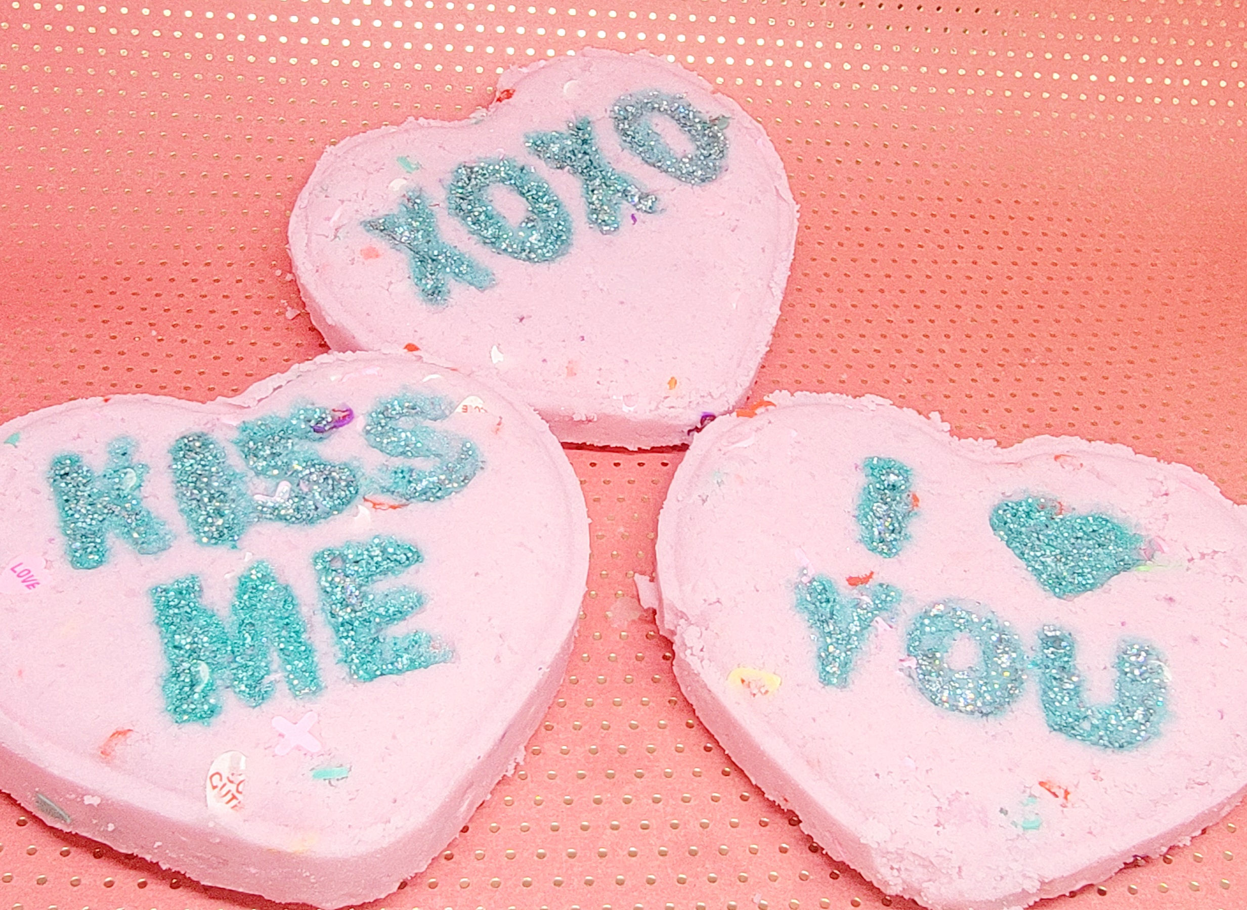 Conversation Heart Bath Bombs
