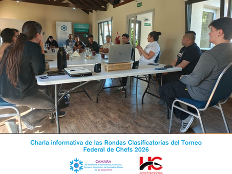Se realizó la charla informativa de las Rondas Clasificatorias del Torneo Federal de Chefs 2026