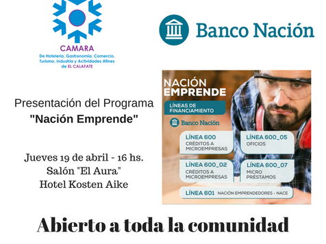 Relanzamiento del programa de créditos NACE “Nación Emprende”