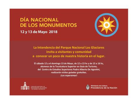 Festejos por el Día Nacional de los Monumentos en El Calafate