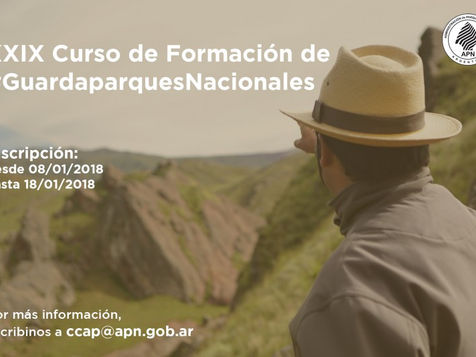 Apertura de inscripción al Curso de Guardaparques Nacionales