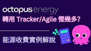 Octopus Energy轉用Tracker/Agile慳幾多?能源收費實例解說