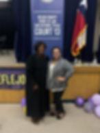 Steadfast Sparrows Corporation Co-Founder Dr. Michelle with Judge Yolanda Huff