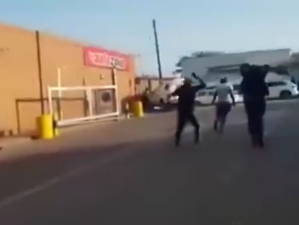 WATCH: Shocking video shows Police officer ramming and Injuring a suspect with his vehicle