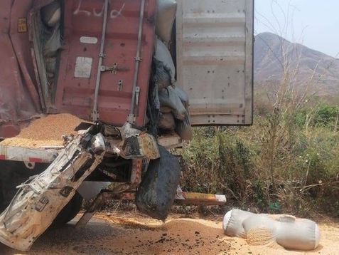 WATCH-Massive Truck Crash in Angola Leaves One Trapped Near Luanda