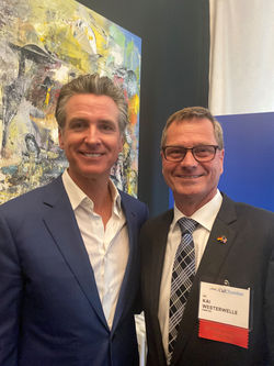 Meeting Gavin Newsom, Governor of California (California Business Days)