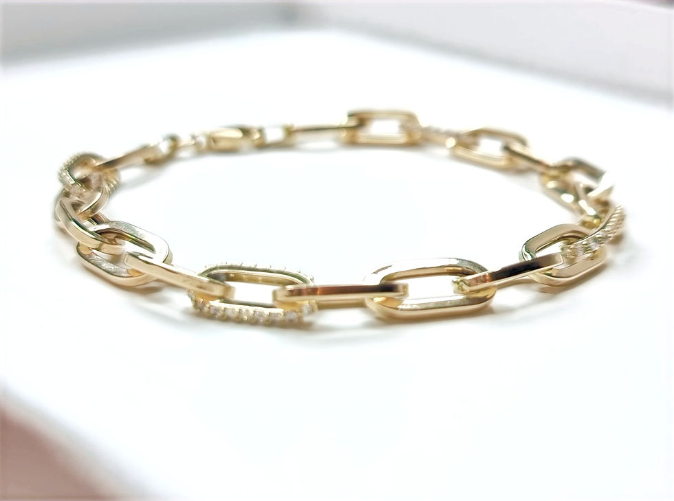 תמונה ממוזערת: צמיד זהב חוליות