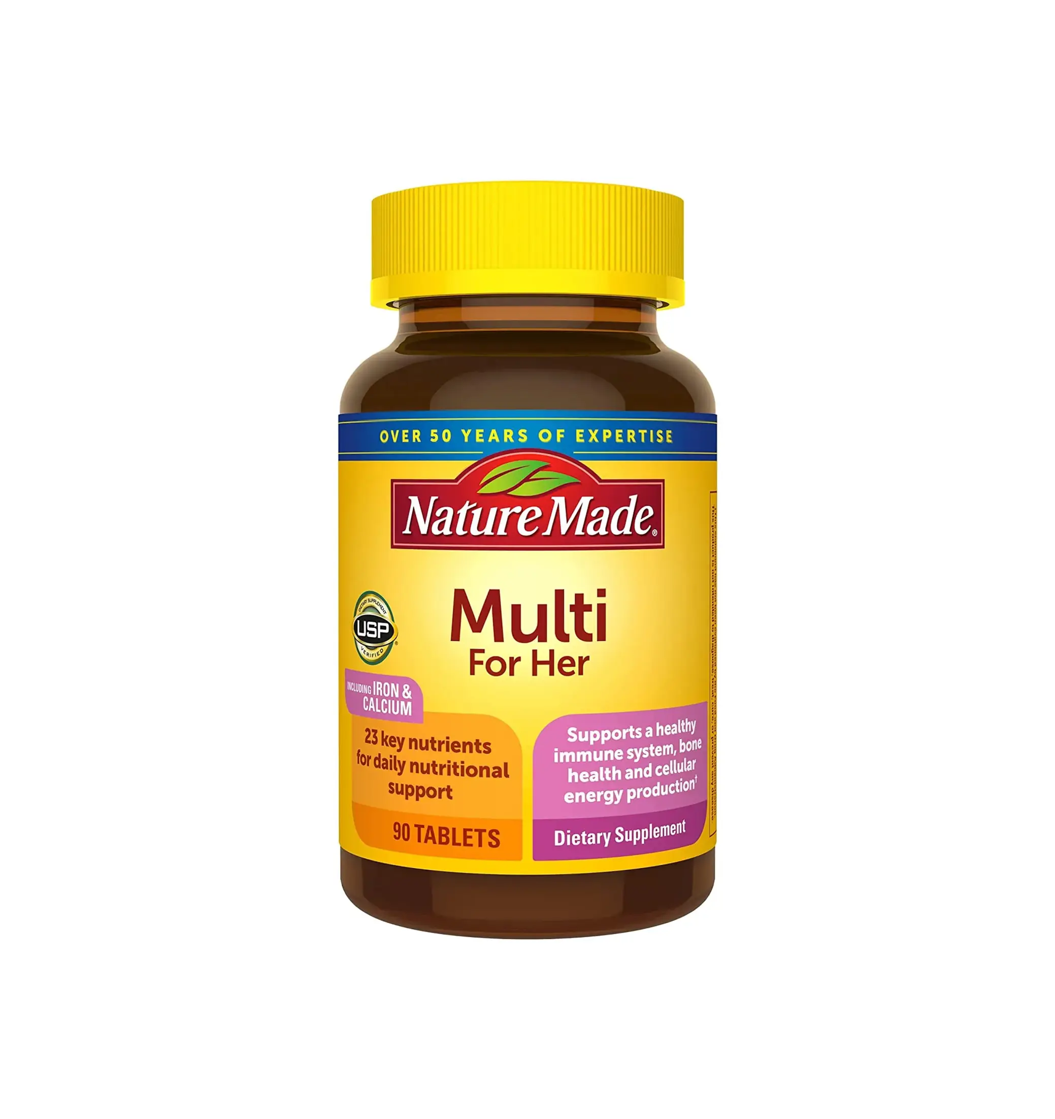 Nature Made Multivitamin For Her, Dietary Supplement for Daily Nutritional 90ct