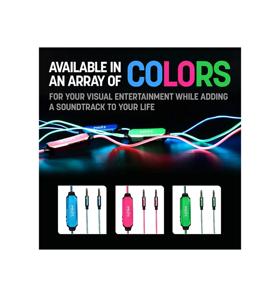 Thumbnail: Pilot Electronics EL-1301GWK V2 Music Sync Auxiliary Audio Cable, 3.5mm, Green