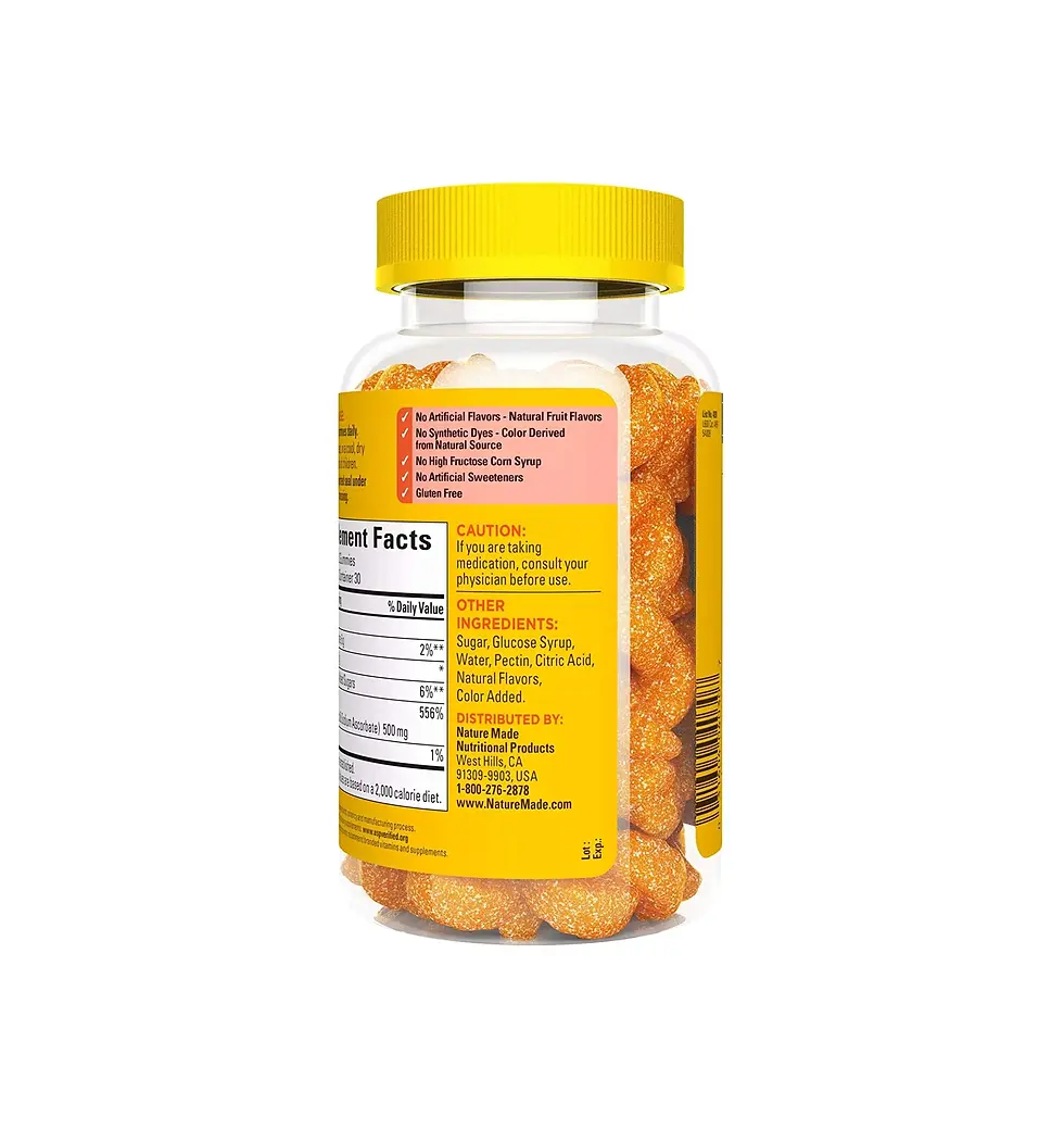 Thumbnail: Nature Made Extra Strength Vitamin C Gummies 500mg, 60 Count