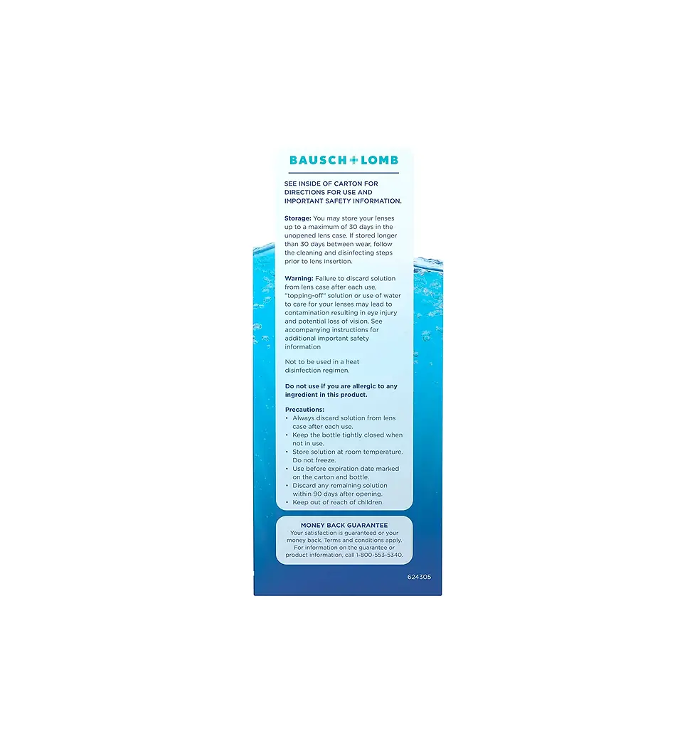 Thumbnail: Renu Contact Lens Solution, Advanced Formula Triple Disinfectant Contact Cleanin