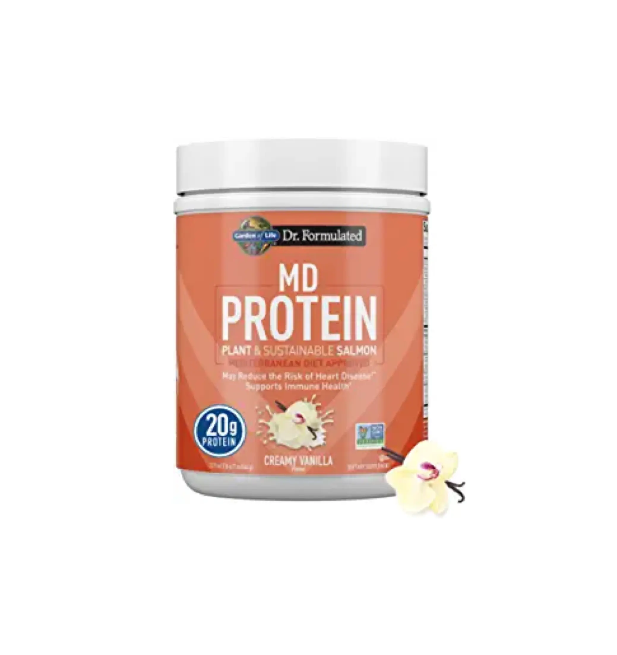 MD Protein, Plant & Sustainable Salmon, Rich Chocolate, 24.19 oz (686 g)