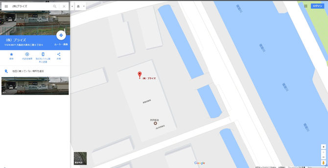 GoogleMAPの会社表記