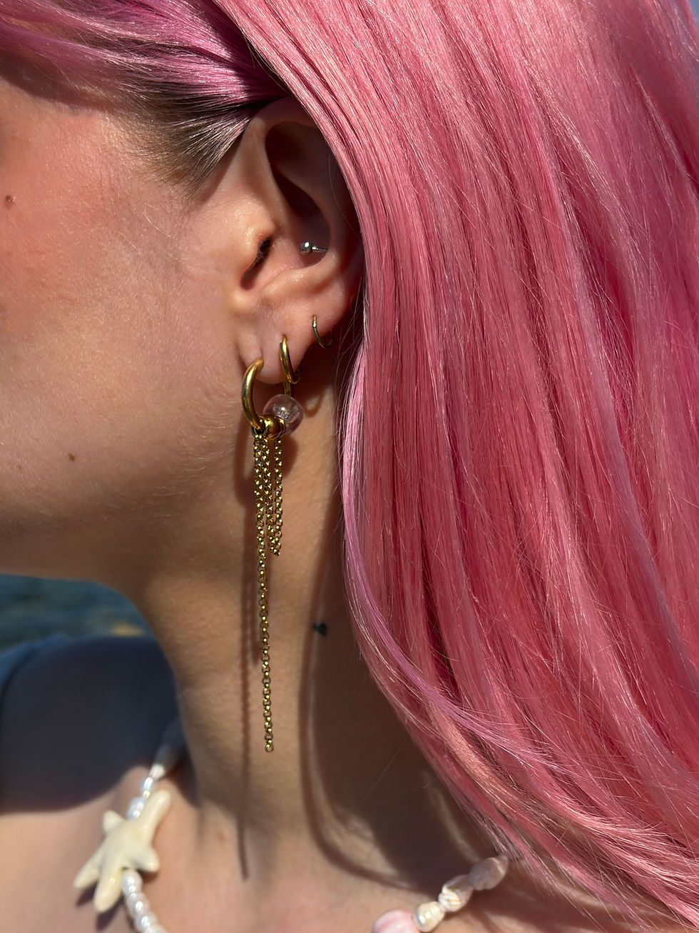 Miniature : Mono-boucle Chain Pink