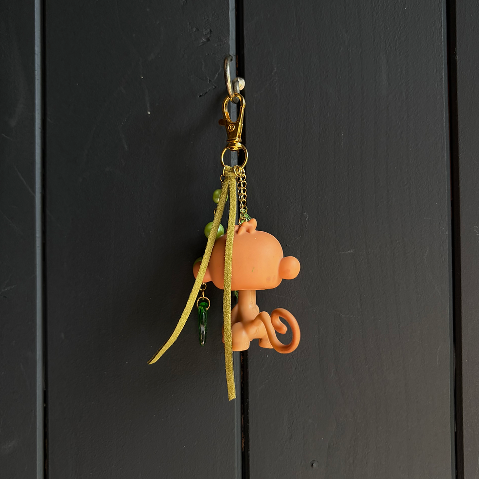 Miniature : Bijou de sac Singe vert