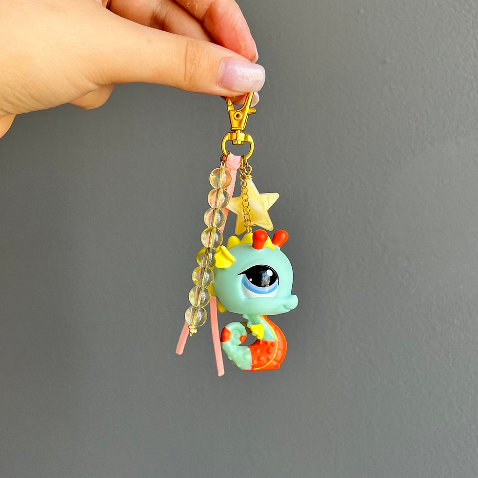 Miniature : Bijou de sac Hippocampe Turquoise