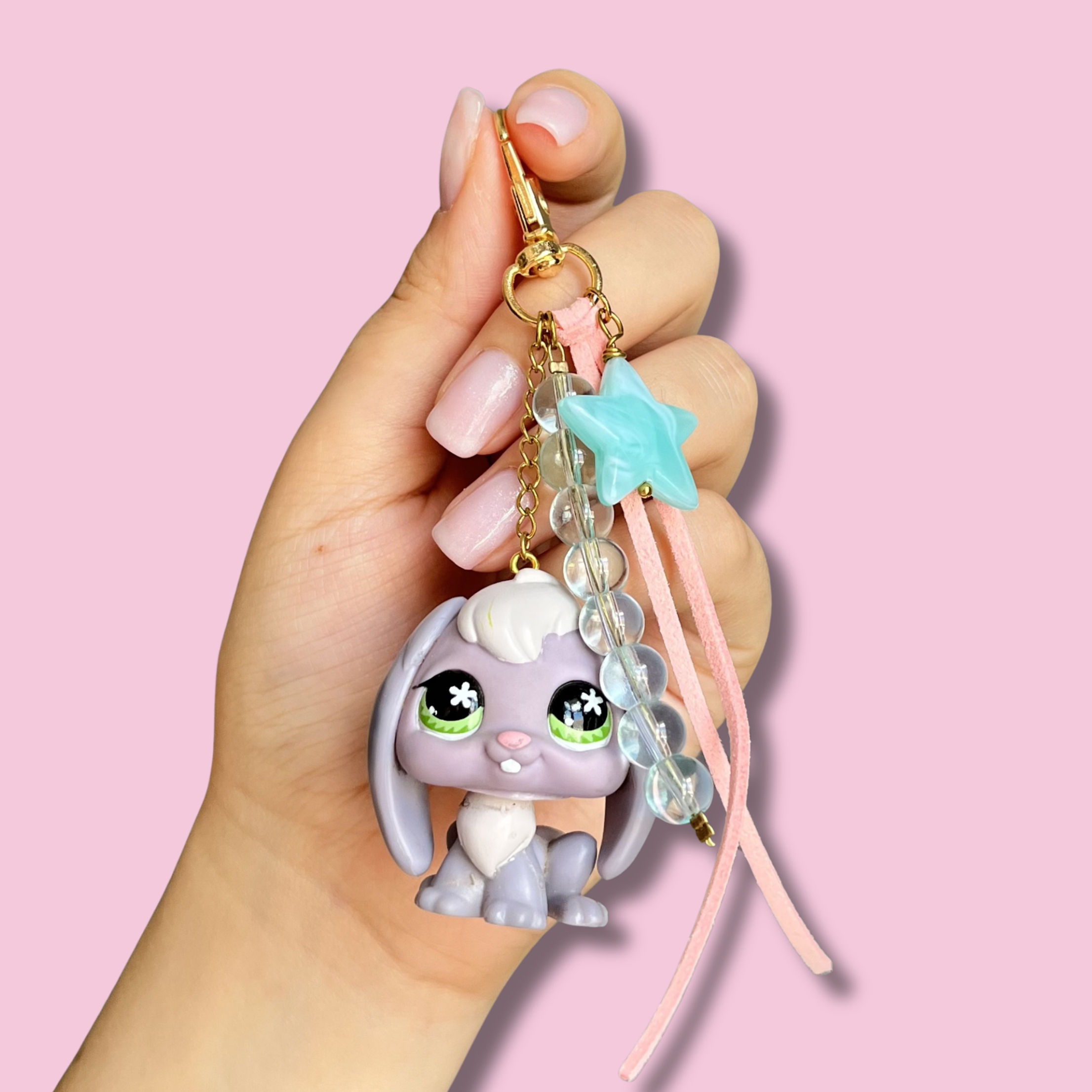 Bijoux de sac Lapin gris