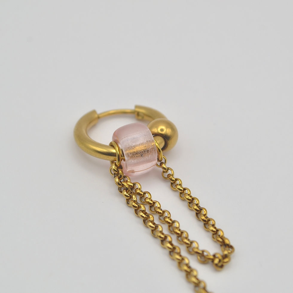 Miniature : Mono-boucle Chain Pink