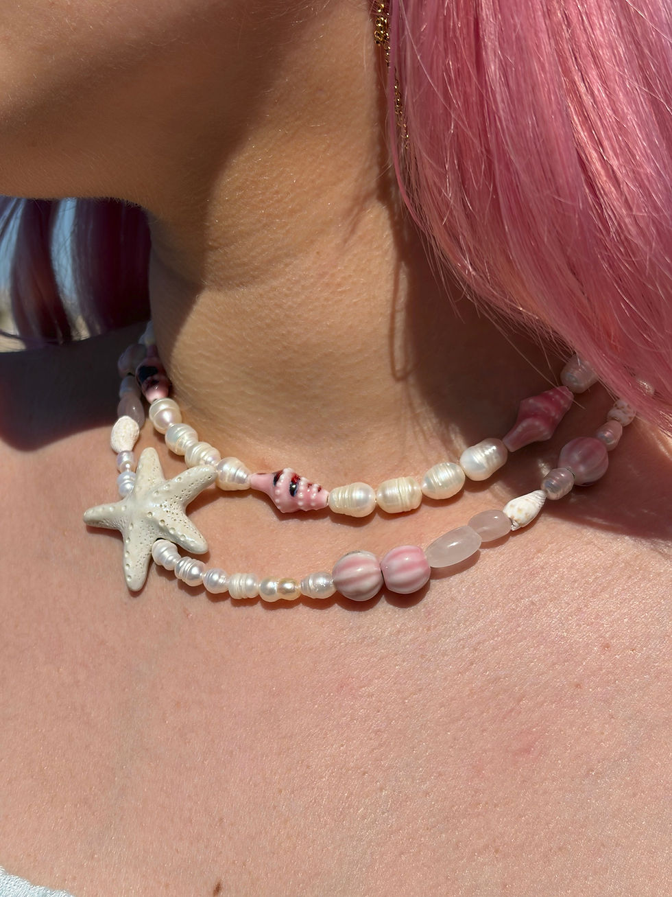 Miniature : Collier Starfish (rose)