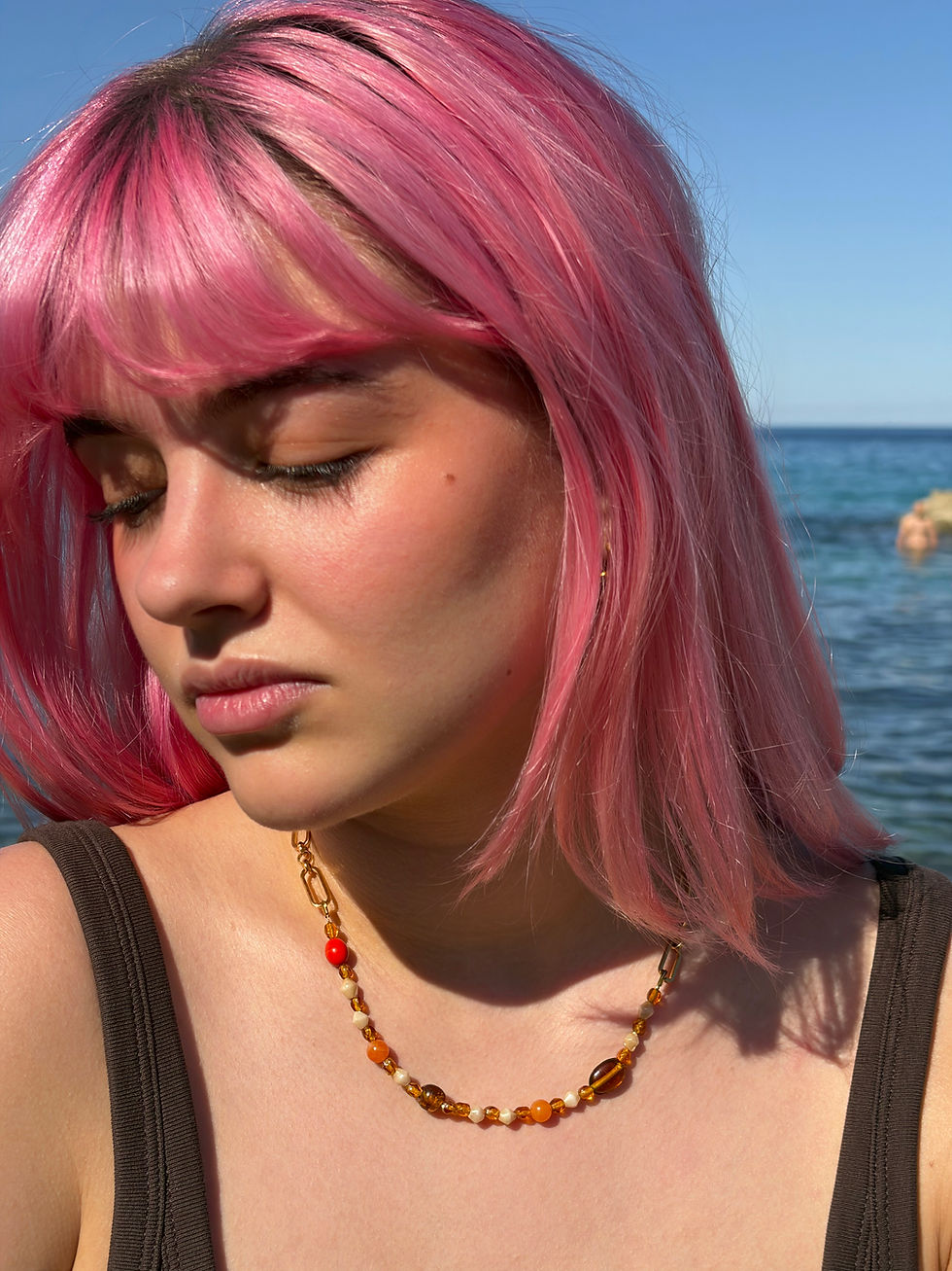 Miniature : Collier Safran