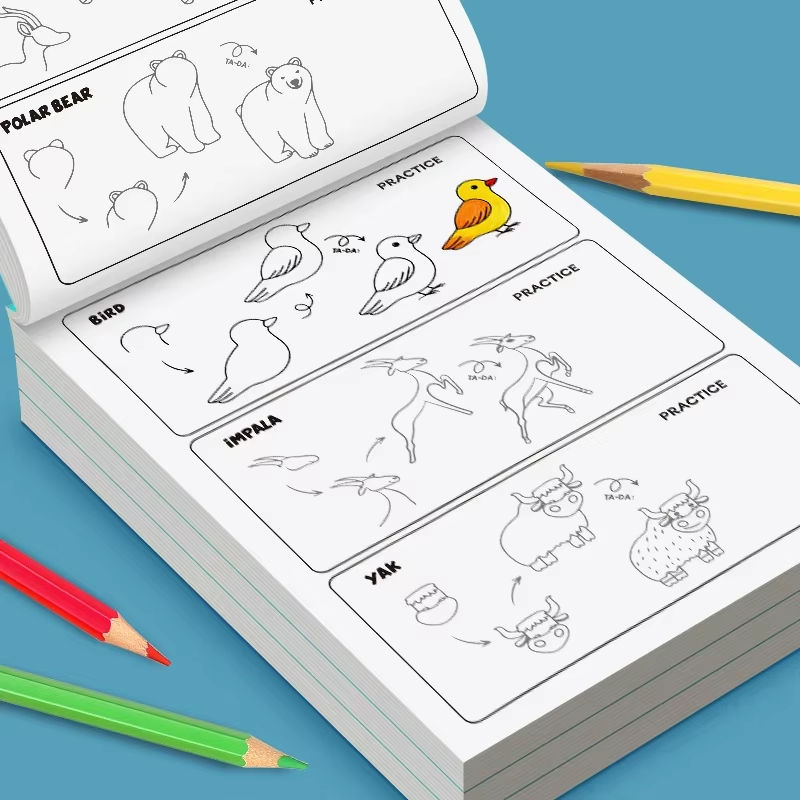 Thumbnail: 32 Page Kids Step-by-Step Drawing Book - Learn How to Draw Everything Easy Tutor