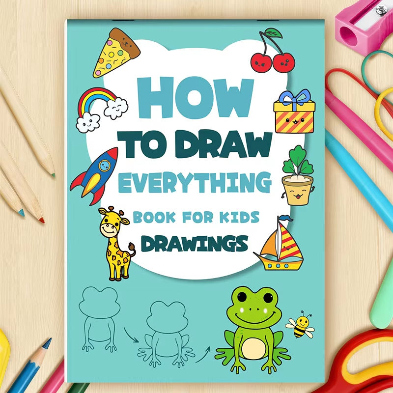Thumbnail: 32 Page Kids Step-by-Step Drawing Book - Learn How to Draw Everything Easy Tutor