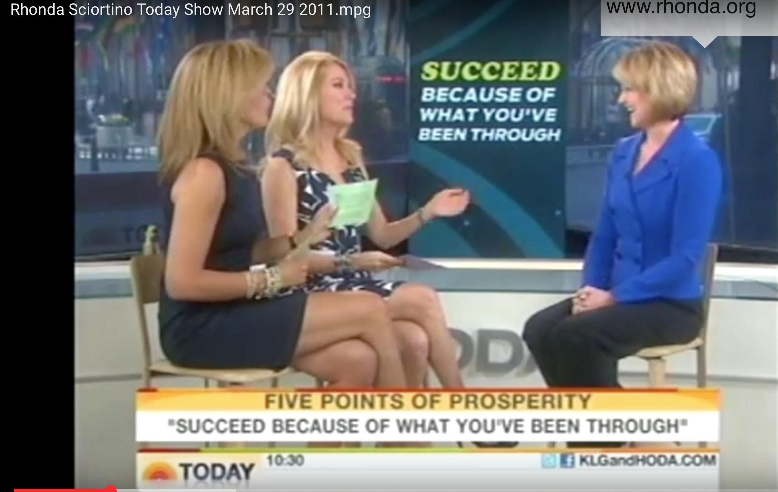 Rhonda tells Kathie Lee and Hoda what it means to succeed because of what you've been through