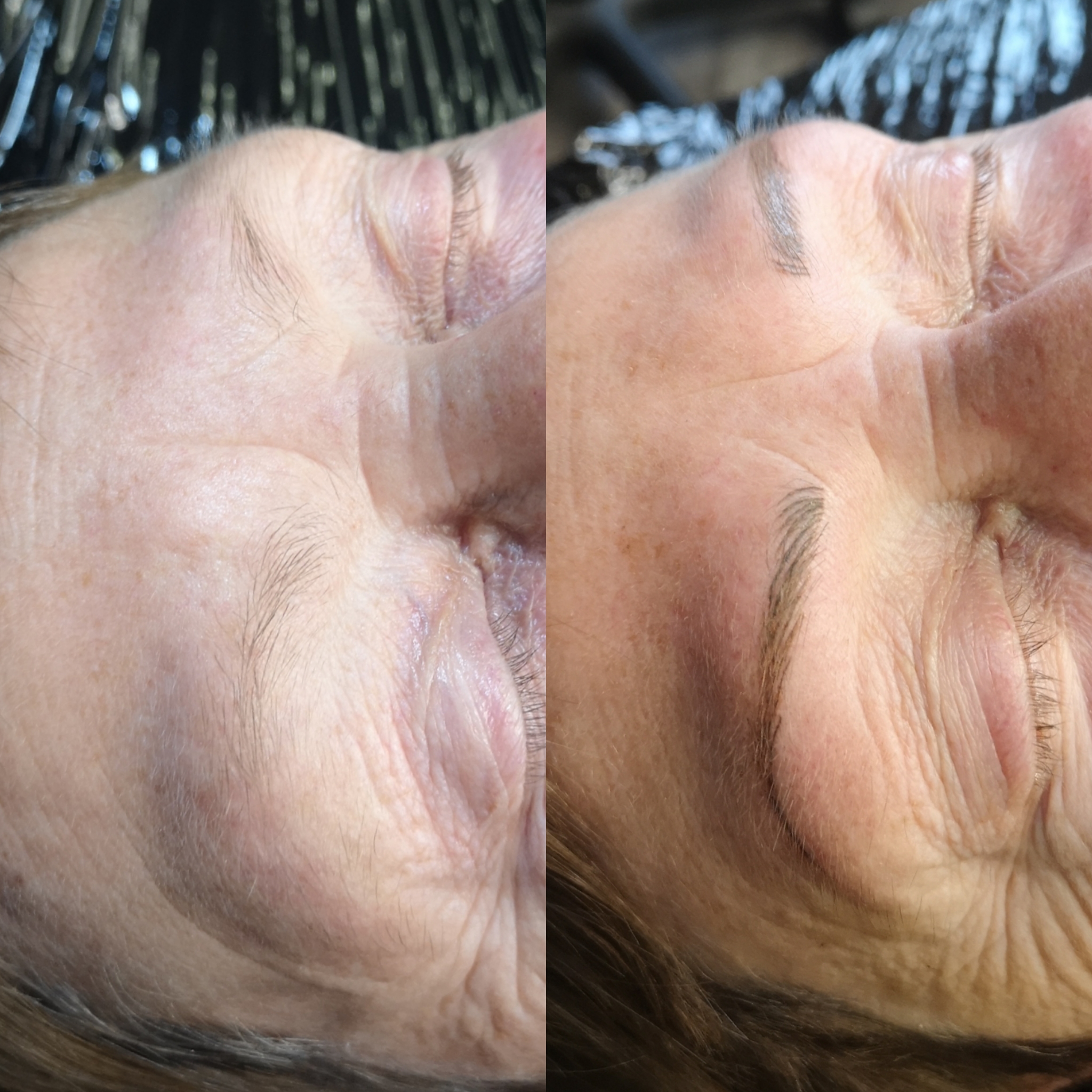 First session hair stroke brows
