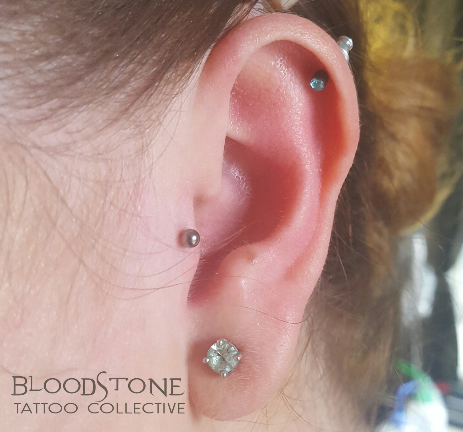 Tragus piercing