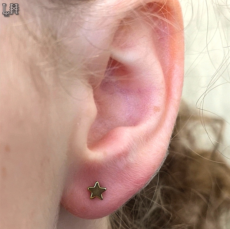 Fresh Lobe piercing