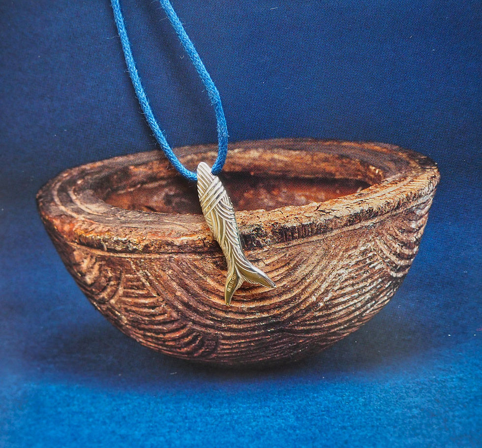 Thumbnail: Wee Fishy Pendant with engraving