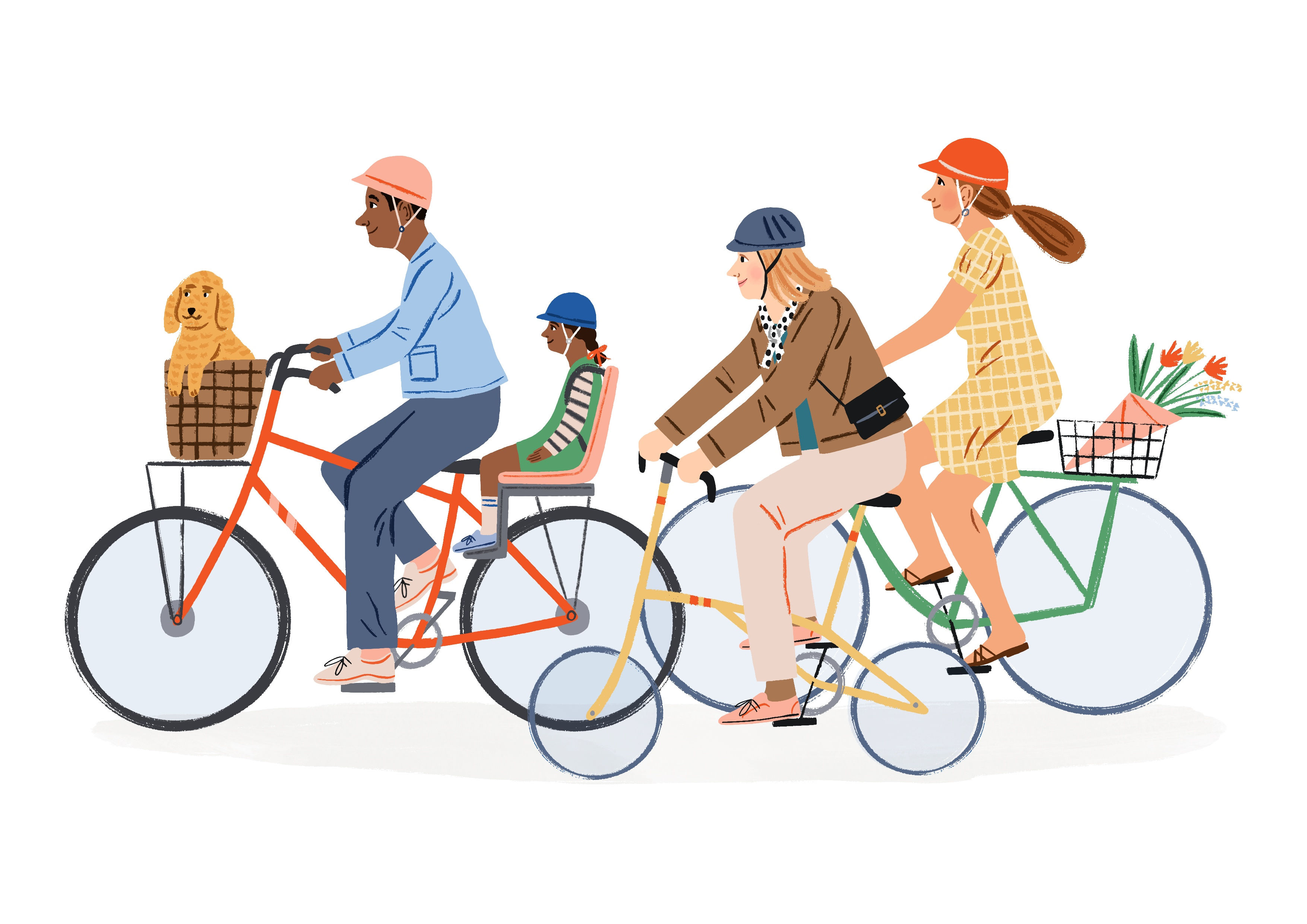 Bicycles A4 Print