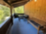 Sitzbereich auf dem Balkon der Ferienwohnung Steininger