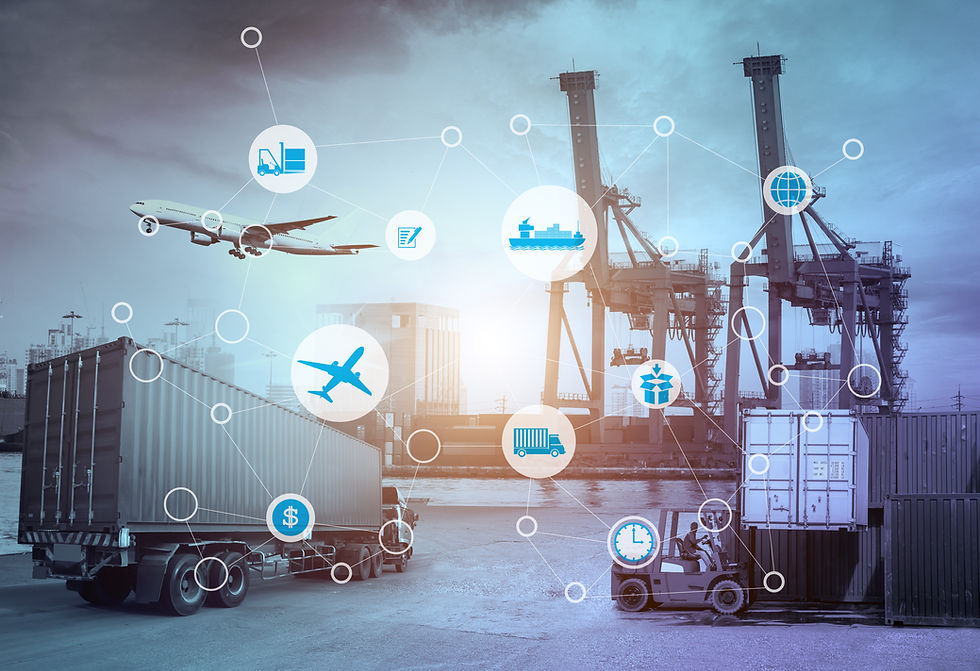Business Logistics concept, Global business connection technology interface global partner