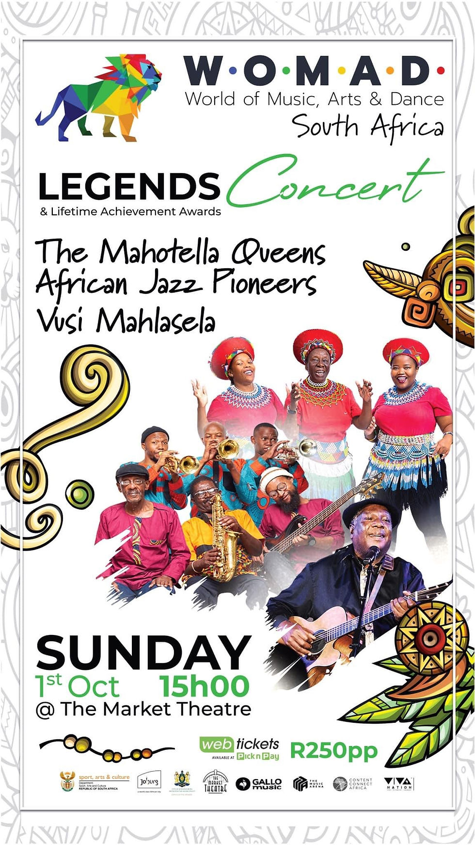 SOUTH AFRICA TOUR- JOHN KANI MARKET THEATRE JOHANNESBURG