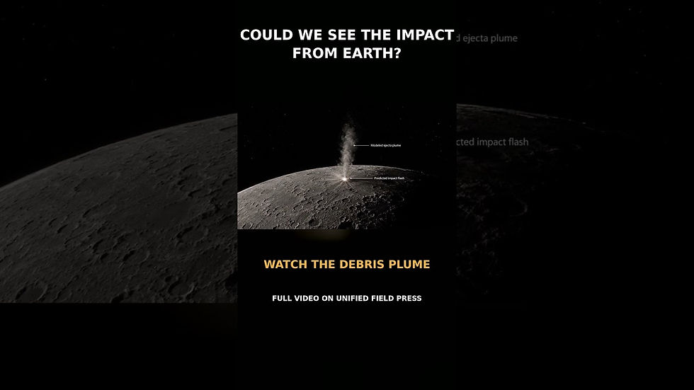 YouTube Short thumbnail asking whether the predicted Falcon 9 Moon impact could be seen from Earth.