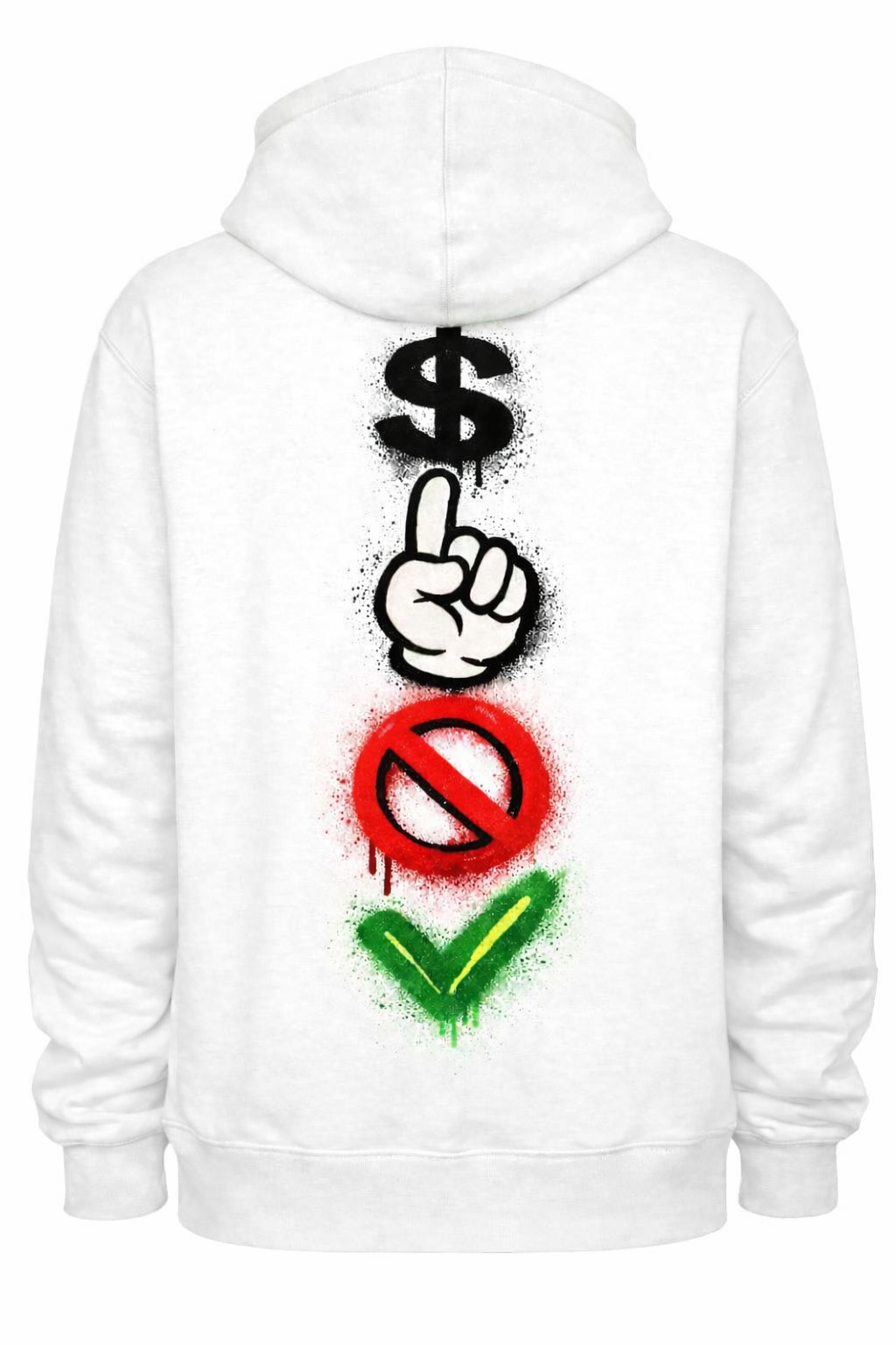 cash up no ticks emoji hoodie