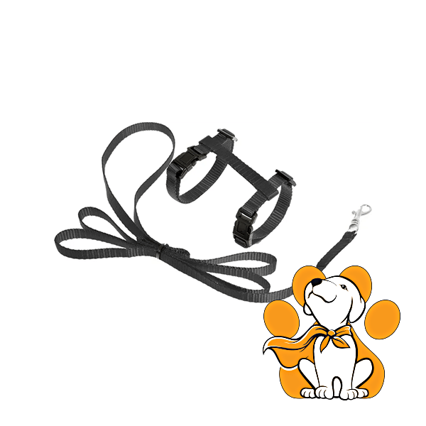 Flamingo Am Sa Povodnikom Za Velike Mačke Artsportiv, Crni, 12mm/120cm