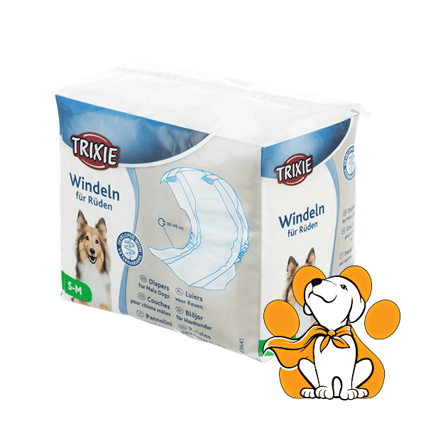 Trixie Diapers Male, Pelene Za Mužjake - 12 Komada, 30-46cm, S-M