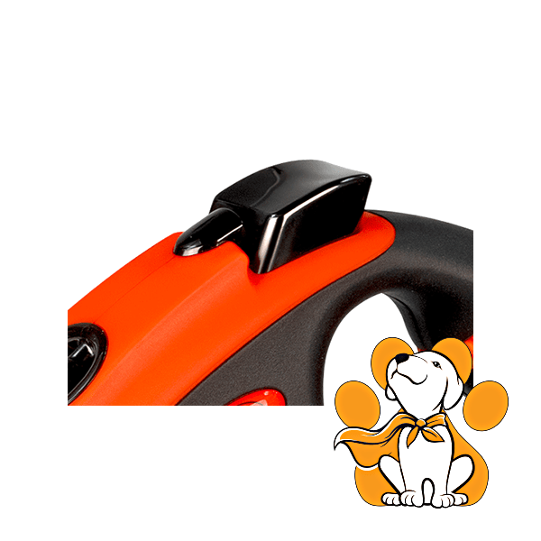 Thumbnail: Flexi Xtreme Narandžasti Povodac Sa Trakom i Regulacijom, Do 65kg, 5m