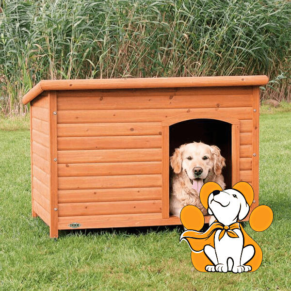 Trixie Natura Classic Drvena Kućica Za Pse Sa Krovom Od Borovine, 116x82x79cm