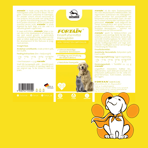 Thumbnail: Fortan Fortain Vitamini Za Ljubimce, Proteinski Dodatak, 250g