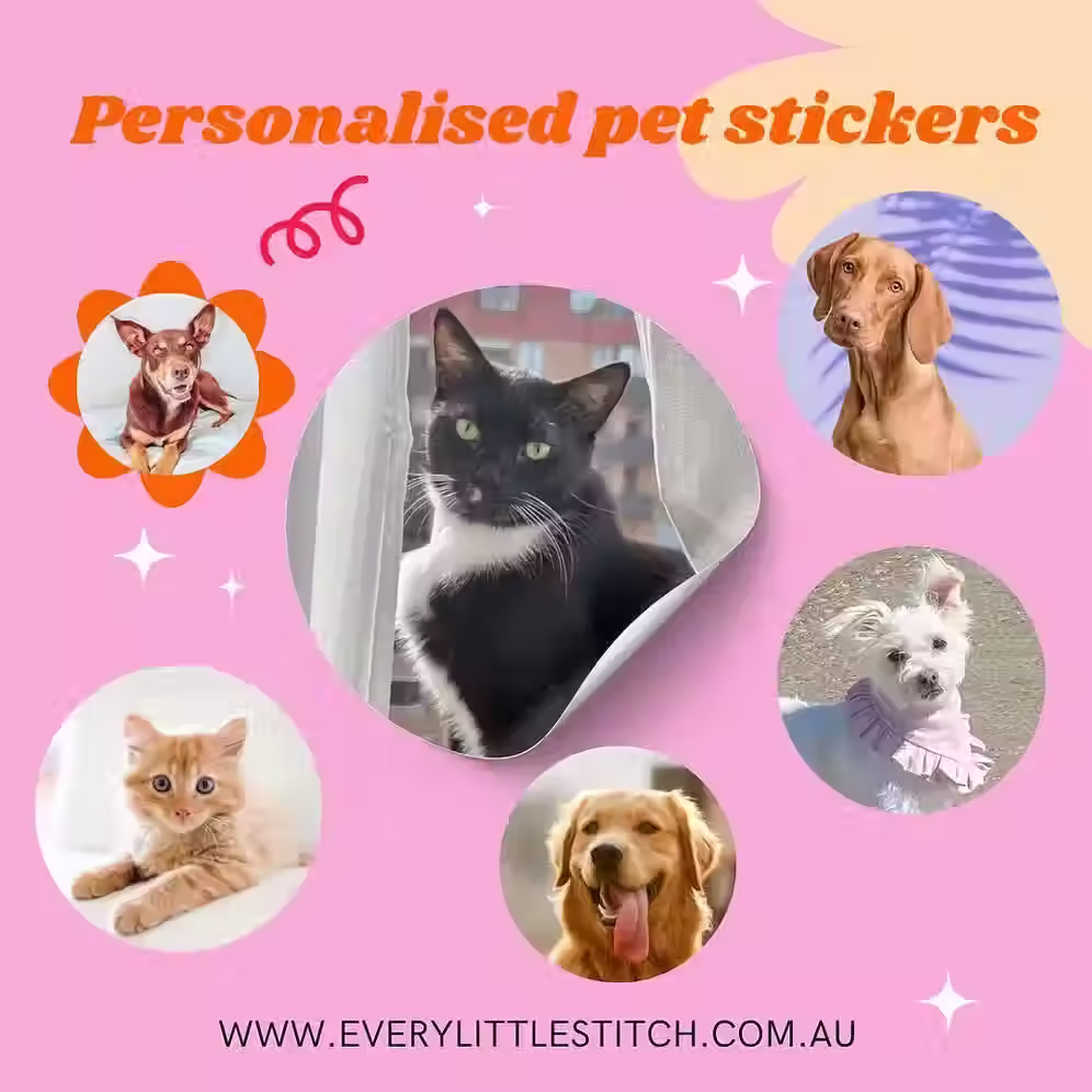 Personalised pet stickers